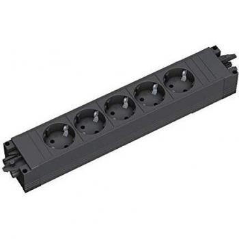 Bachmann 336.626 Enchufe Schuko, Negro