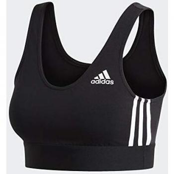 adidas W Mh Bra Top, Mujer, Negro/Blanco, L