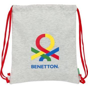 Saco Plano Benetton POP 40cm con Bolsillo Interior y Cierre de Cordones