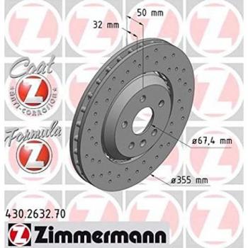 ZIMMERMANN 430.2632.70 Disco de freno