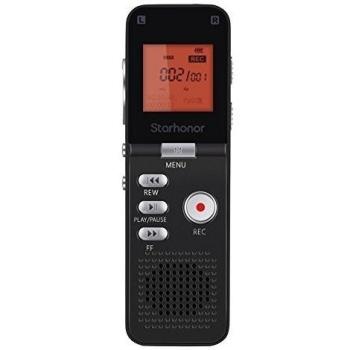 Starhonor SV801 Grabadora de Voz Digital Portátil 8GB Recargable con Función MP3