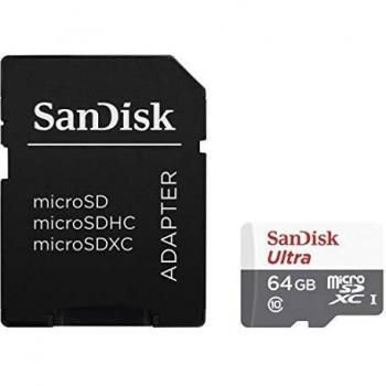 Sandisk Ultra MicroSDXC 64GB UHS-I + SD Adapter Memoria Flash Clase 10 - Tarjeta de Memoria