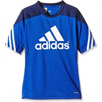 adidas Sereno 14 Training Jersey Camiseta, Niños, Azul/Blanco, 140