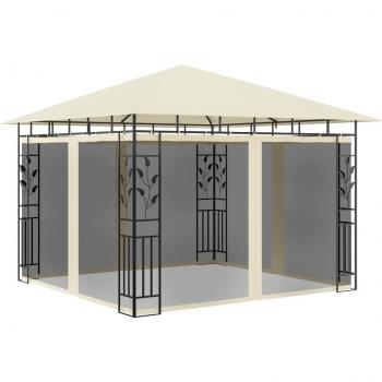 vidaXL Gazebo with Mosquito Net 3x3x2.73 m Cream 180 g/m²