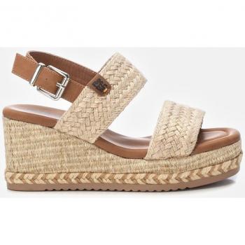 Sandalia de mujer Refresh 171732 beige con hebilla