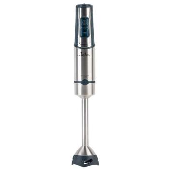 Batidora de Mano Jata JEBT1854, 1500W, 2 Cuchillas, 2 Velocidades + Turbo, Pie de Acero Inoxidable Desmontable Anti-rayaduras, Color Inox y Negro