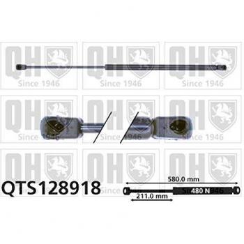 Amortiguador de maletero hidráulico QUINTON HAZELL QTS128918 para Mazda 6 5 puertas