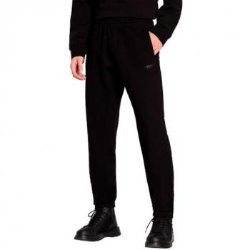 Armani Exchange Men's Black Sweatpants with Elasticated Waistband and Zip Pockets, Size M