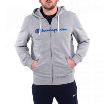 Champion, sudadera capucha cremallera larga para hombre, Hombre, Felpa cappuccio zip lunga, Mezcla de grises, XXL