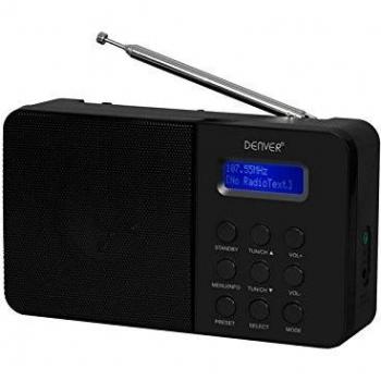 Denver DAB-33 Radio Despertador Portátil Analógico y Digital