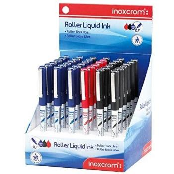ROTULADOR ROLLER INOXCROM FREE INK OFFICE CAMPUS COLORES SURTIDOS 0,7MM