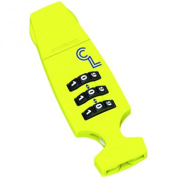 Lazer FA003721011 Cappuccino Lock - Candado con combinación numérica, Color Amarillo