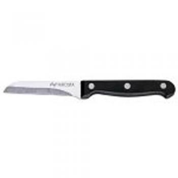 Cuchillo de Cocina Nirosta Mega 18 cm - Cuchillo para Verduras y Patatas, Color Negro e Inoxidable