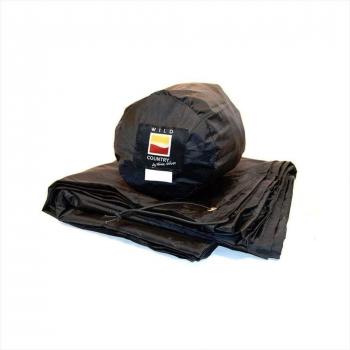 Suelo protector Terra Nova para tienda de campaña Helm 2, tamaño único, color negro