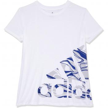 Adidas Adi Logo Camiseta de Manga Corta, otoño/Invierno, Mujer, Color Blanco, tamaño Large