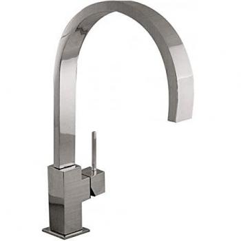 Tres Griferia - Monomando Fregadero Vertical Cuadro Caño 35X15 Mm. Con Aireador Rectangular Oculto