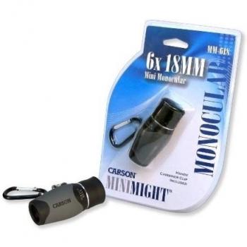 Carson MiniMight Monocular Compacto 6x18mm con Mosquetón