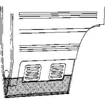 Puerta Cabina VAN WEZEL 3050.75 para Mercedes-Benz T2/L Camión Plataforma/Chasis
