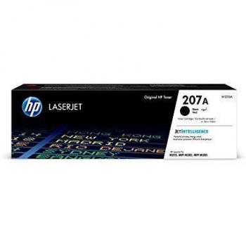 HP 207A W2210A - Cartucho Tóner, de 1.350 Páginas, para Impresoras HP Color Laserjet PRO MFP M282NW, MFP M283FDN, MFP M283FDW, M255DW y M255NW, Negro