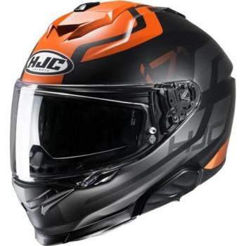 HJC Casco Integral i71 Enta Naranja-Negro-Gris