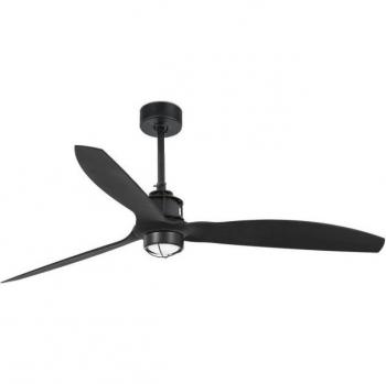 Ventilador de Techo Just Steel con Difusor de Cristal 67,4 cm