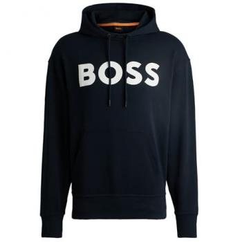 Blue Cotton Hooded Sweatshirt - XXL