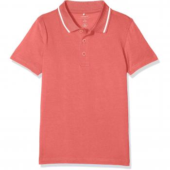 NAME IT Nkmvartin SS Polo I, Camiseta para Niños, Naranja