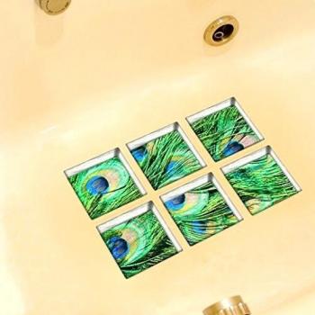 3D Adhesivos para Bañera, Netspower 6pzs de 13 * 13cm