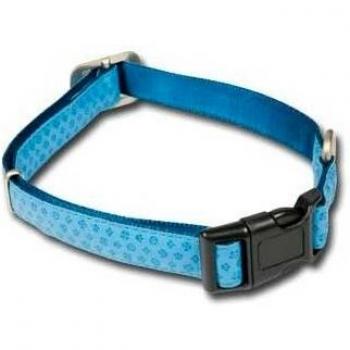 Collar Mac Leather Azul Grande