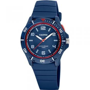 Reloj Calypso Sweet Time K5857/5 Azul Hombre, Reloj de hombre K5857/5 Sweet Time de caucho azul, Caja de Caucho Multi