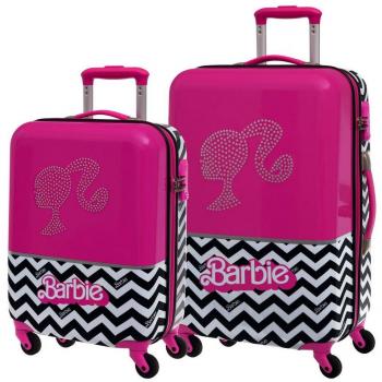 Set 2/Trolleys Abs 55/69cm.4r.Barbie