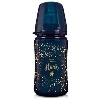 LOVI Biberón anticólicos, 3+ meses, 240 ml, biberón con tetina de silicona suave y flexible, apto