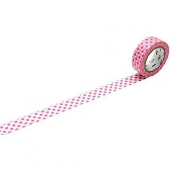 MT Washi Dot Masking Tape Rollo - Rosa