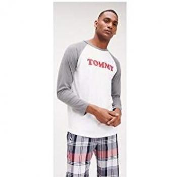 Tommy Hilfiger - Camiseta de manga larga para hombre Quiet Shade M