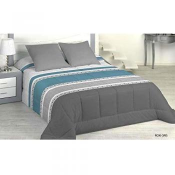 EXP-TRADING EDREDON Gris 150 cm Roxi