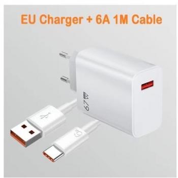 Cargador de Red Universal USB C 67W con Tecnología Rápida y Protección Inteligente