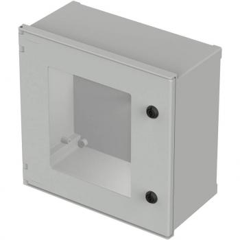 Bopla Caja de pared Polysafe PS 442-T de Poliéster Reforzado con Fibra de Vidrio Gris claro, 400 x 400 x 200 mm, IP66, apto para exteriores