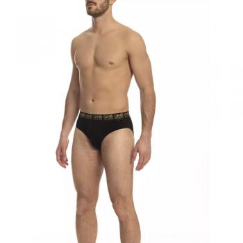 Cavalli Class Black Cotton Underwear - M