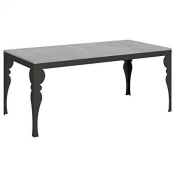 Mesa extensible Paxon Evolution 90x180/440 cm cemento estructura antracita