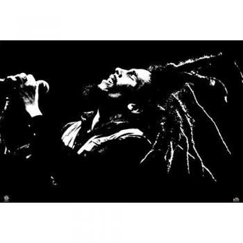 Pirámide de Bob Marley Póster de Pared Blanco y Negro