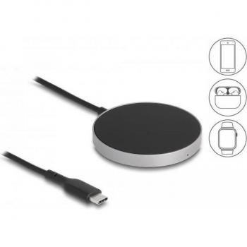 Cargador Inalámbrico Inductivo 5W/7.5W/10W/15W - Almohadilla de Carga Rápida Negra