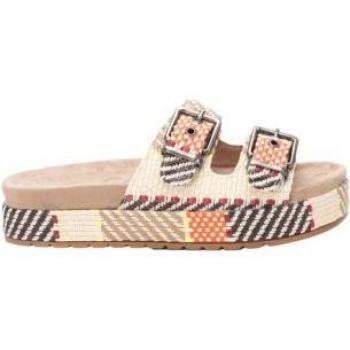 Sandalia de plataforma para mujer Refresh 171562 Navy con suela de goma