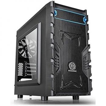 Thermaltake Versa H13 Win - Caja de Ordenador, Color Negro