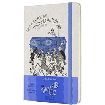 Moleskine - Cuaderno Edición Limitada El Mago de Oz, Cuaderno Temático La Búsqueda de la Malvada Bruja, Hojas Lisas, Tapa Dura de Tela, Tamaño Grande 13 x 21 cm, Color Azul, 240 Páginas
