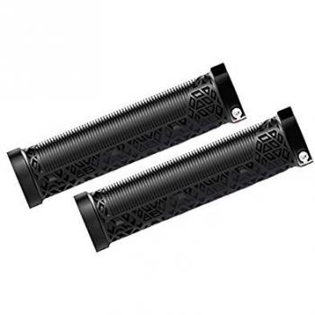 Funn Hilt Lock-On Black Bike Grips 130mm with CNC Aluminum Collar