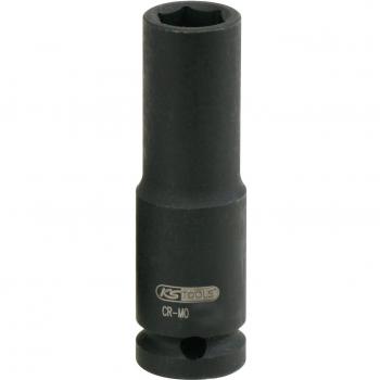 KS Tools 515.1117 Llave de vaso de impacto hexagonal 1/2, larga, 17 mm
