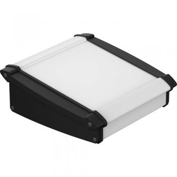 Bopla Caja de consola Alu-Topline de aluminio color negro con frontal inclinado 150 x 181.2 x 68.2 mm