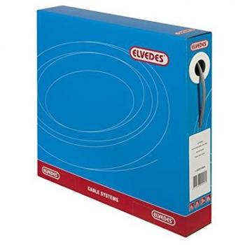 Elvedes Cambio Cable Exterior o5.0 mm 30 Meter en Caja dispensadora, Color Negro