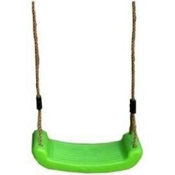 Asiento para columpio de plastico verde con cuerdas de sintéticas, marca MASGAMES
