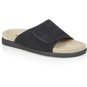 Silver Street Men's Blue Suede Ealing Sandals - Size UK 7
